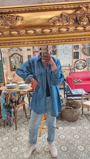 Chemise en jean brut mixte taille XL