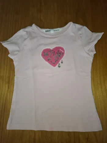 T-shirt rose clair Ooxoo 8 ans