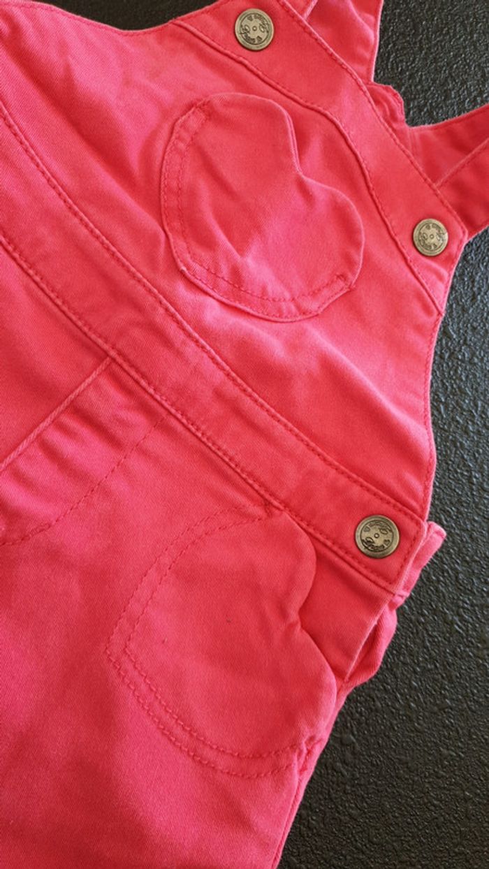 Salopette robe cœur fushia - photo numéro 2
