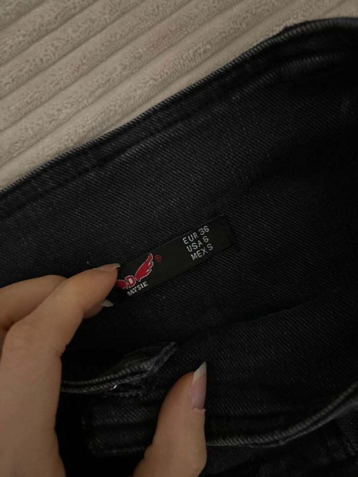 Pantalon en jean taille haute - photo numéro 4