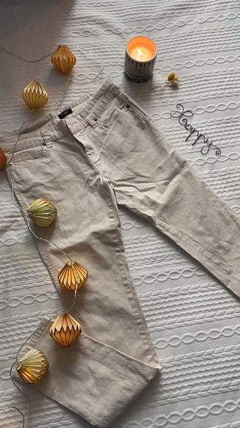 Pantalon crème/beige