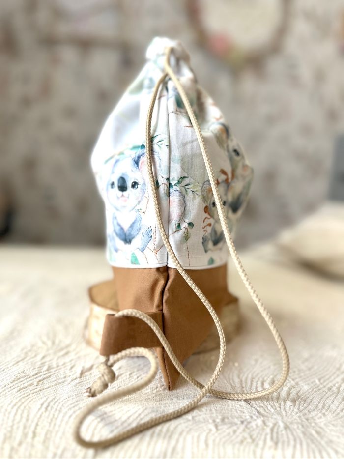 Sac à dos koala pochon marron - photo numéro 4