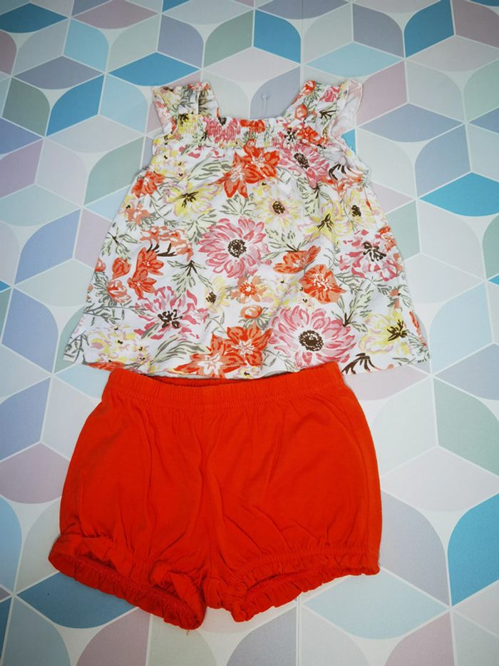 D3860 - ensemble fille 12 mois