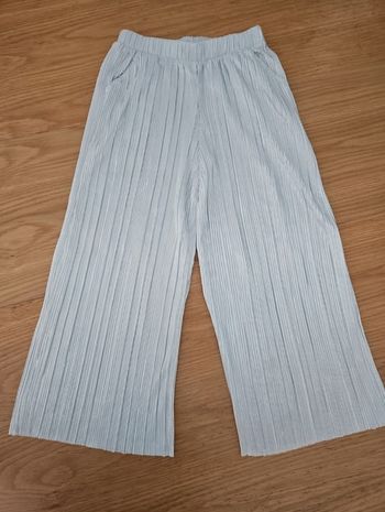Pantalon plissé argenté
