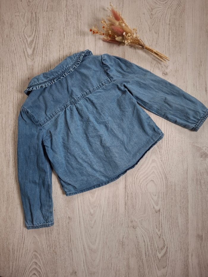 Blouse en jean  bleu fille  Kiabi – 6 ans - photo numéro 5