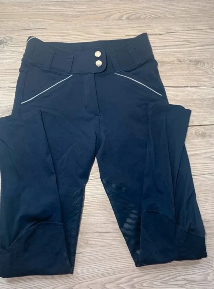Pantalon  d’équitation  Fouganza  Marine  XS - photo numéro 2