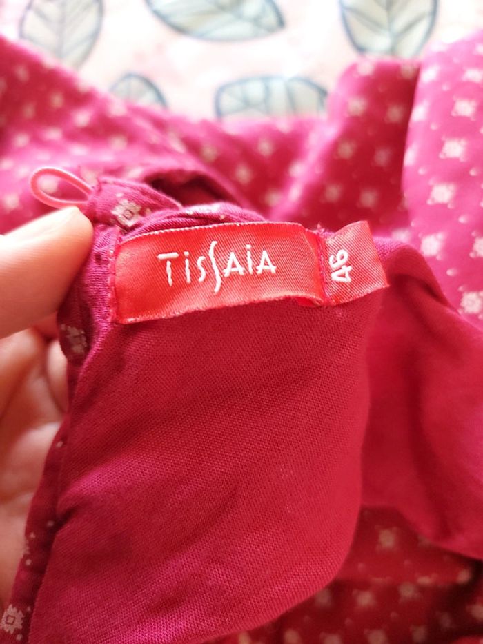 Combishort couleur cerise taille 46 en viscose - photo numéro 5