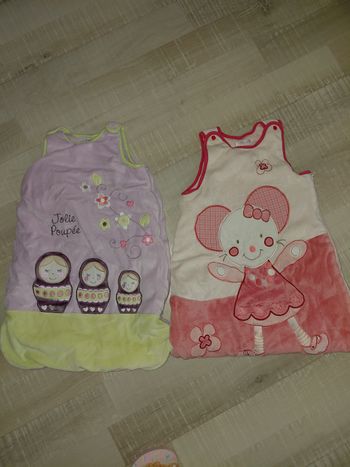 Lot de 2 gigoteuses hiver souris matriochska