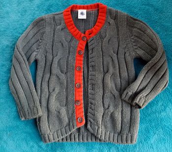 Gilet tricot laine Petit bateau 12m