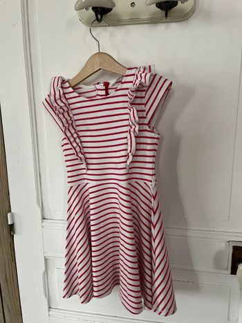 Robe à rayures rouges et blanches H&M