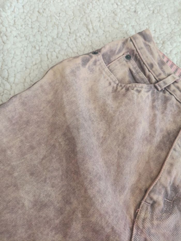 Piece rare Jean vintage Unionbay taille 7 – effet délavé rose/marron – made in Hong Kong - photo numéro 5