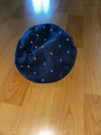 Casquette bébé H&M - Marine motifs ancres - 4-6 mois (T.68)