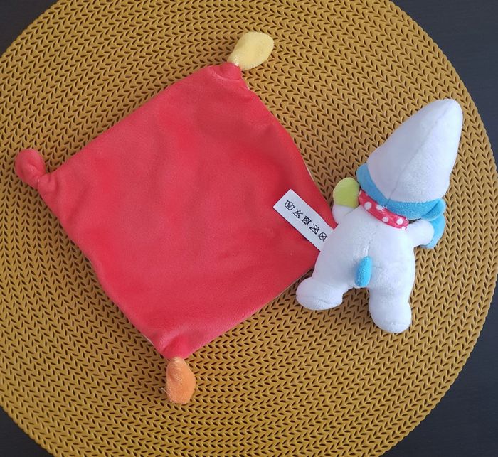 Doudou mouchoir schtroumpf - photo numéro 4