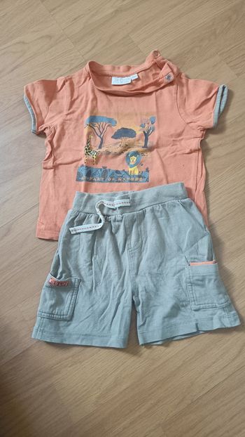 Ensemble short et t-shirt 18 mois