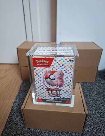 Protection acrylique bundle Pokémon aimantée épaisse de qualité premium