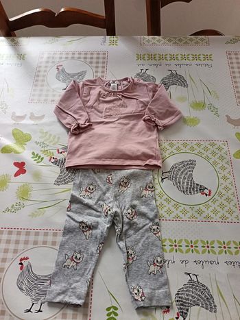 Ensemble bébé fille Obaïbi+Disney 6 mois