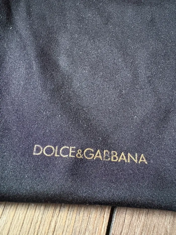 Étui lunettes tissu Dolce&Gabana noir - photo numéro 2