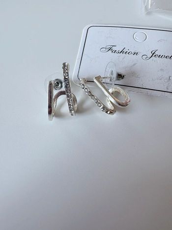 Boucles d’oreilles effet double