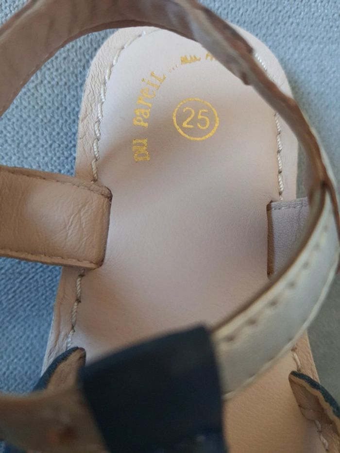 Sandales nu-pieds en cuir Du Pareil Au Même pointure 25 neuf avec étiquettes - photo numéro 5