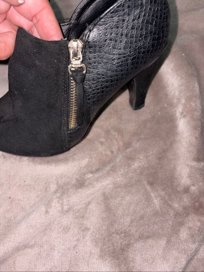 Chaussures bottines à talons femme taille 36 Mim en très bon état. - photo numéro 3