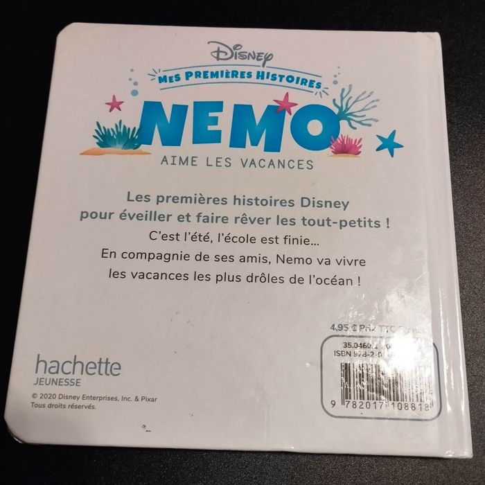 Livre enfant Disney mes premières histoires Némo aime les vacances - photo numéro 2