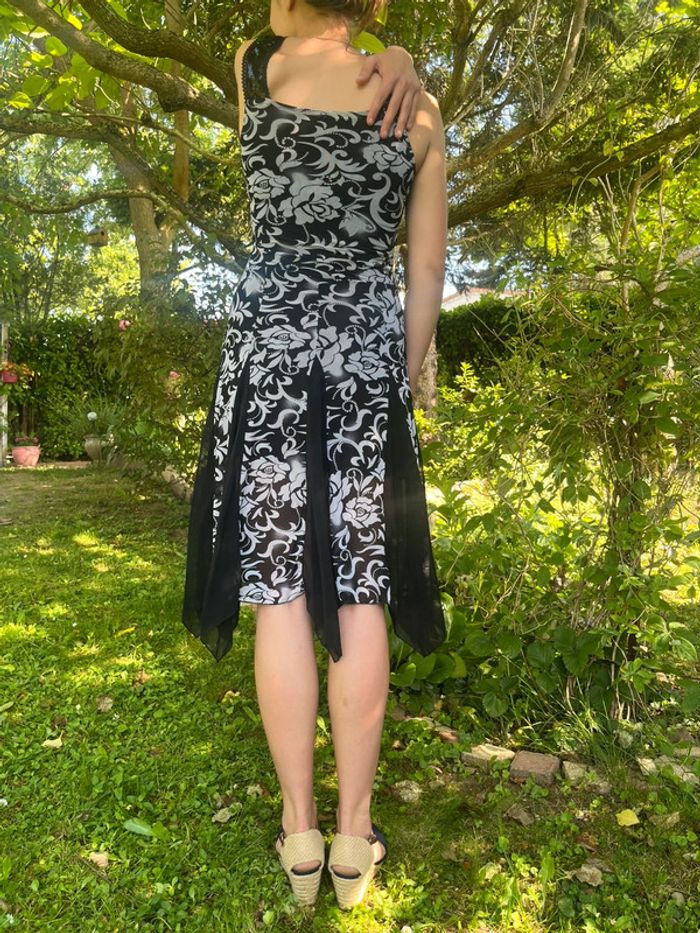 Robe asymétrique vintage bohème champêtre dentelle y2k 2000yer - photo numéro 5
