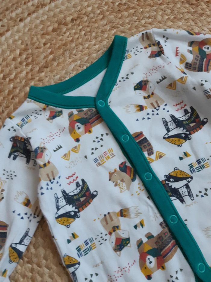 Lot de 3 pyjamas fins 1 pièce 3 mois - photo numéro 7