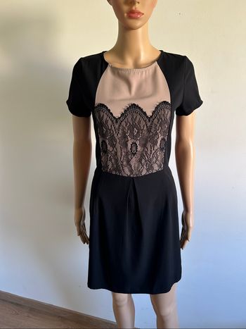 Robe noire et beige à manches courtes An’ge taille 1 jamais portée