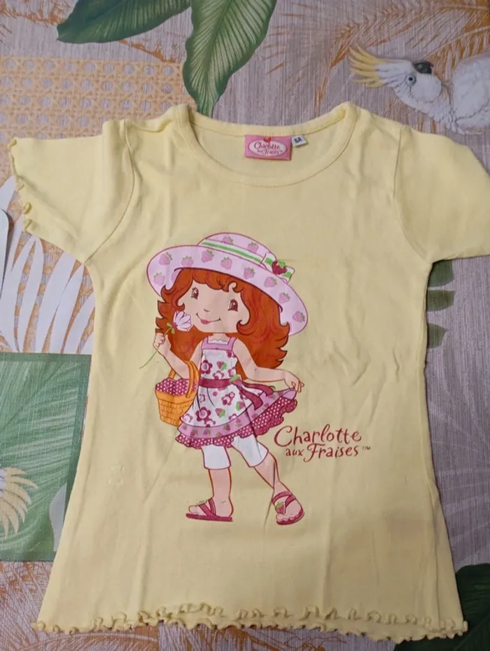 Tee shirt fille taille 6 ans(369)