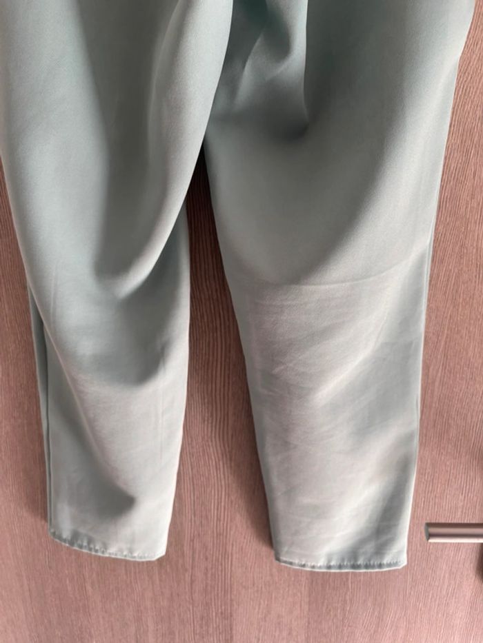 Pantalon 7/8 eme taille haute vert d’eau - Juste elles - T42 - photo numéro 6