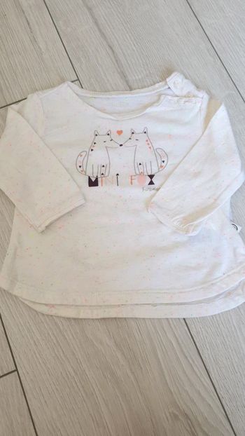 TS manches longues bébé fille 6 mois