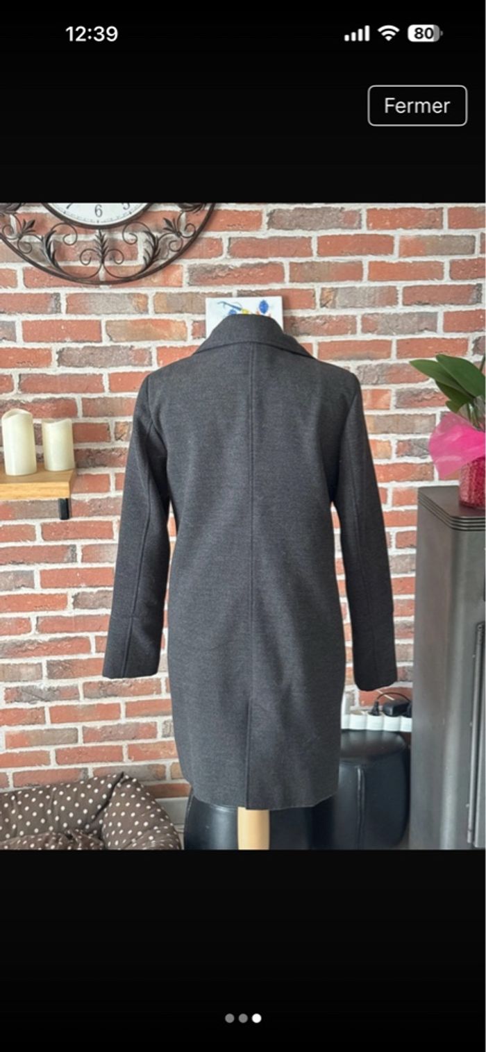 Manteau Kiabi gris taille 38 - photo numéro 3