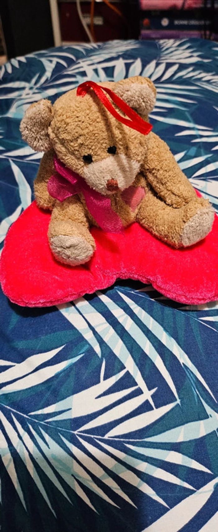 Peluche nounours cœur - photo numéro 2