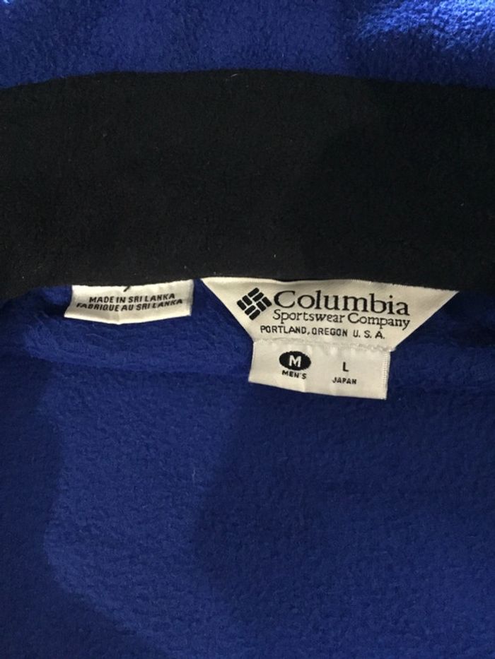 Veste polaire pour homme Columbia bleu royal taille M 091 - photo numéro 10