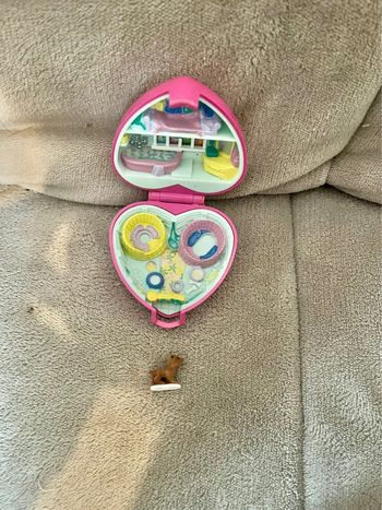 Polly pocket chien cœur