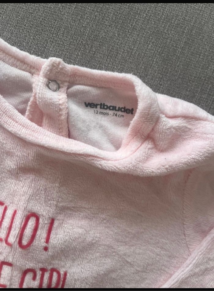 Lot de pyjamas velours verbaudet fille 12 mois - photo numéro 4
