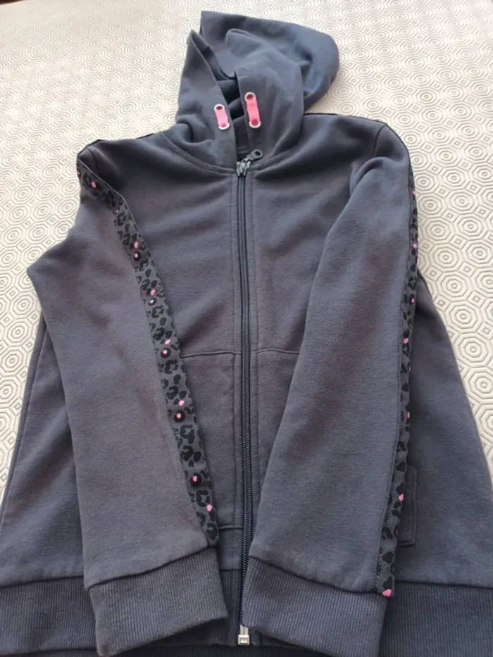 Veste Gemo 8 ans à fermeture éclair  bleu marine - photo numéro 6