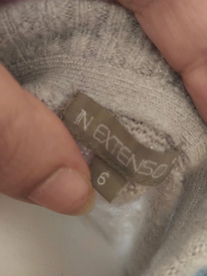 Jolie gilet gris taille 6 ans - photo numéro 3