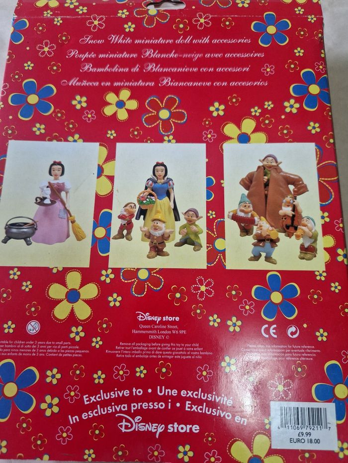 Rare , coffret Disney store  , vintage  , Blanche neige et les 7 nains - photo numéro 7