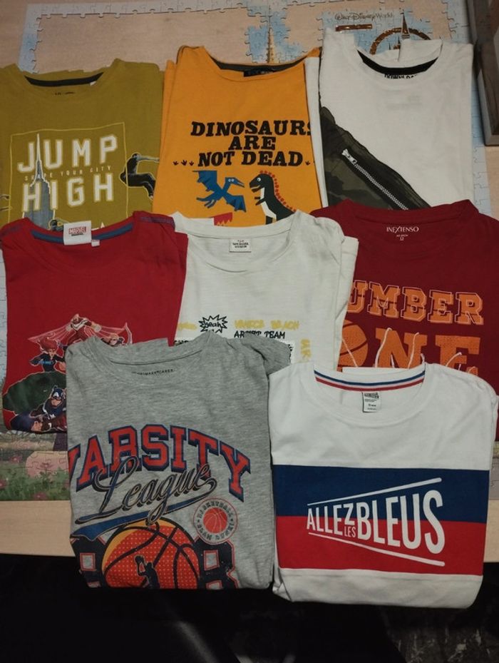 Lot de 8 t-shirt manches longues