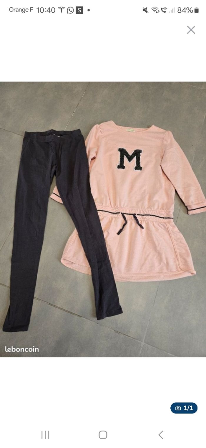 Ensemble legging et tunique vertbaudet neuf 12 ans