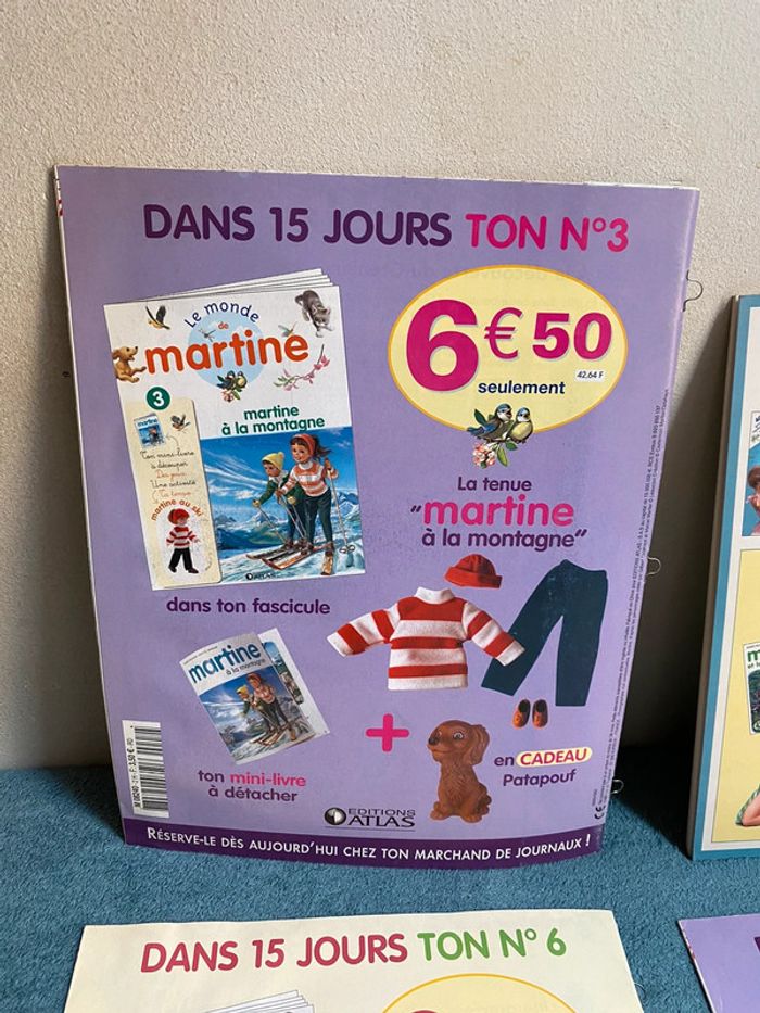 Lot de 4 livres fascicules Martine édition atlas et gommettes - photo numéro 7