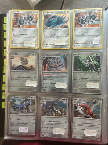 Carte Pokémon métal 