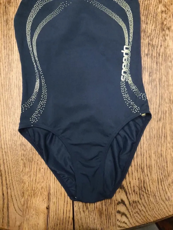 Maillot de bain Speedo marine/jaune fr 12ans - photo numéro 3