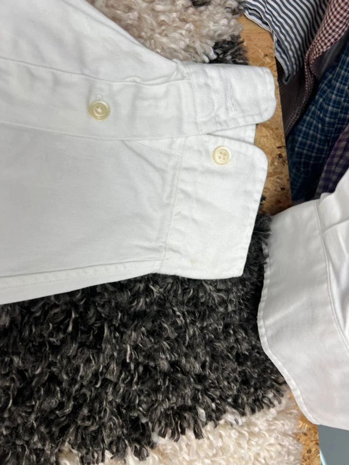 Chemise Ralph Lauren blanc taille XL made in usa logo brodé noir style old money - photo numéro 17