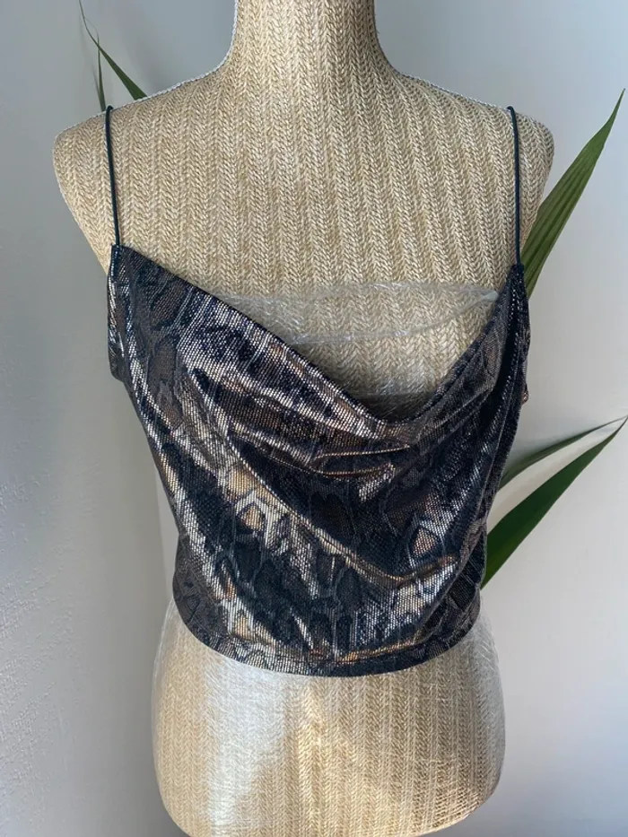 Crop top L zara court femme L