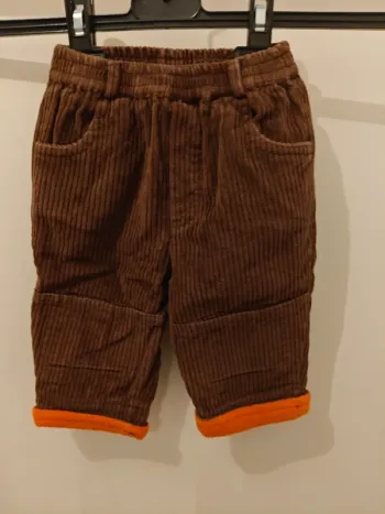 Pantalon 6 mois velours côtelé