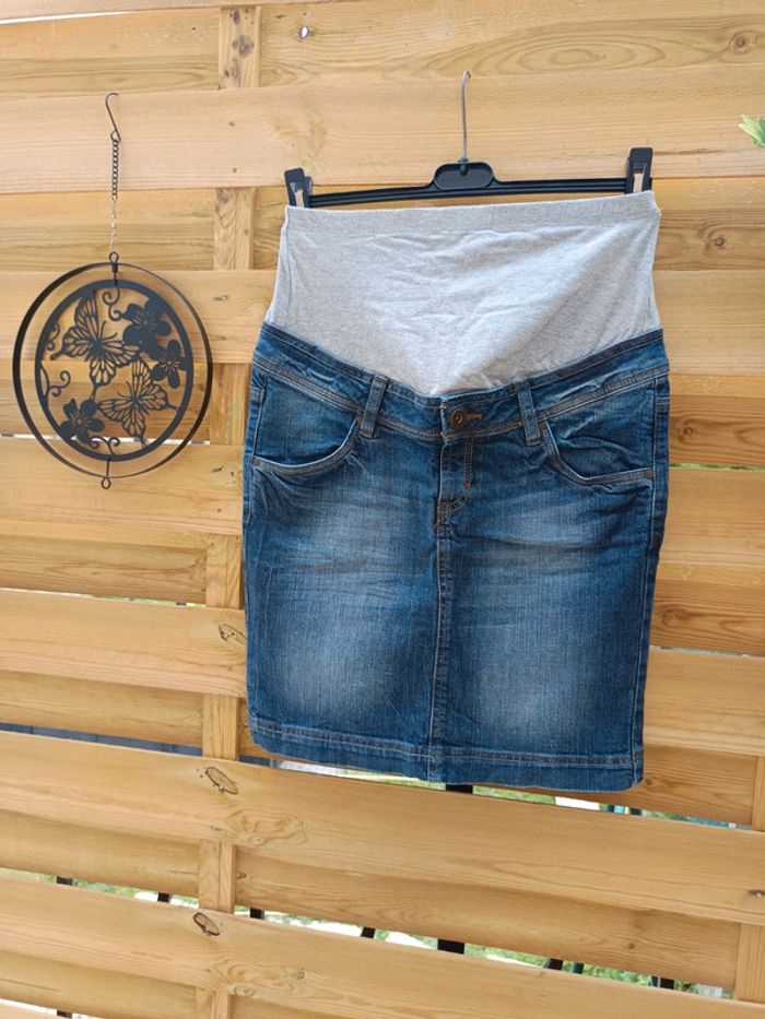 Jupe en jean grossesse taille 36 - photo numéro 2