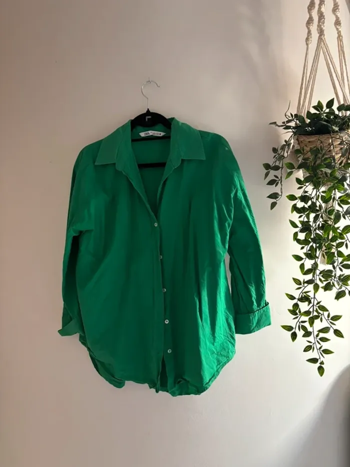 Chemise verte Zara