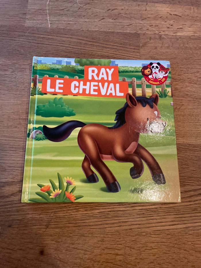 Livre collection Les animaux du zoo Ray le cheval avec une figurine cheval - photo numéro 5